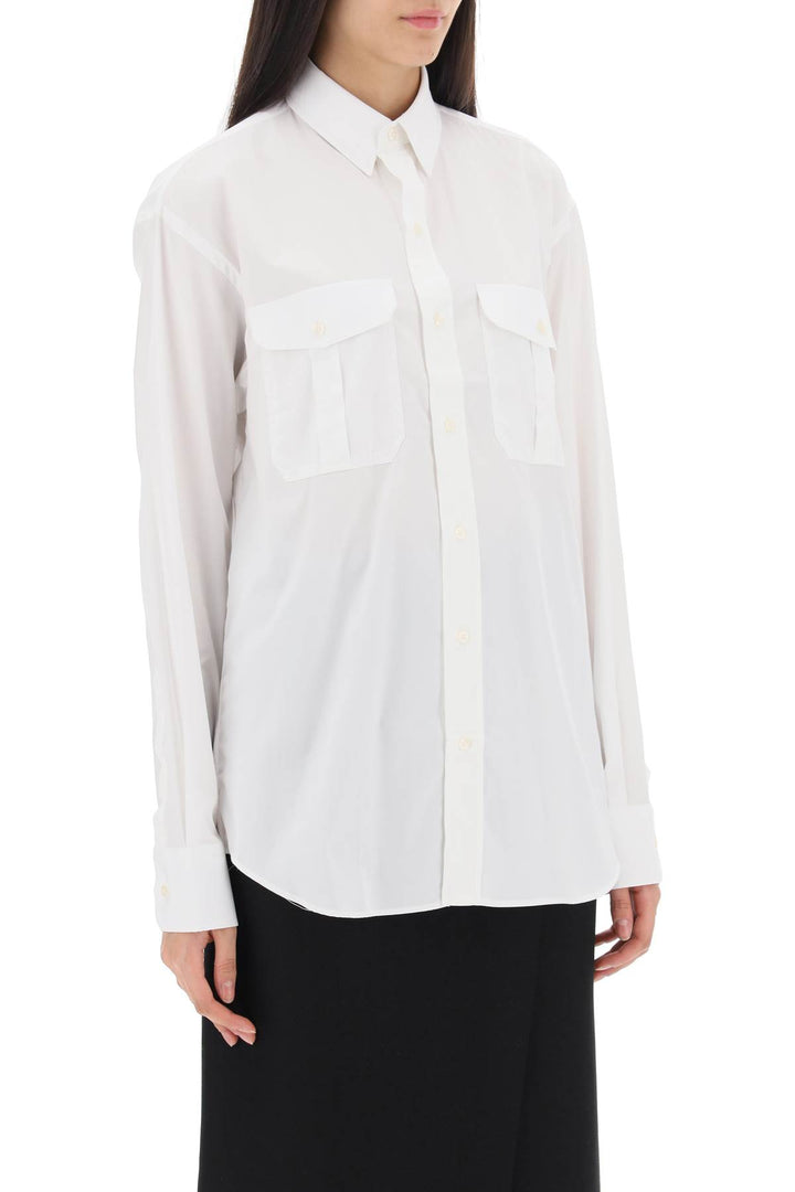 Maxi Shirt In Cotton Batista - Wardrobe.Nyc - Women