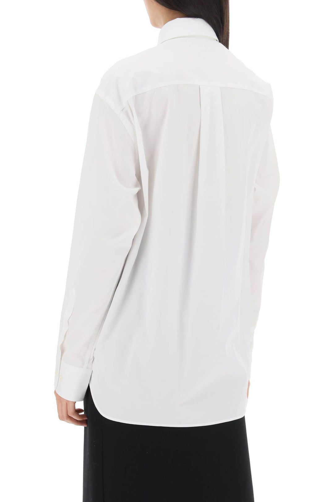 Maxi Shirt In Cotton Batista - Wardrobe.Nyc - Women