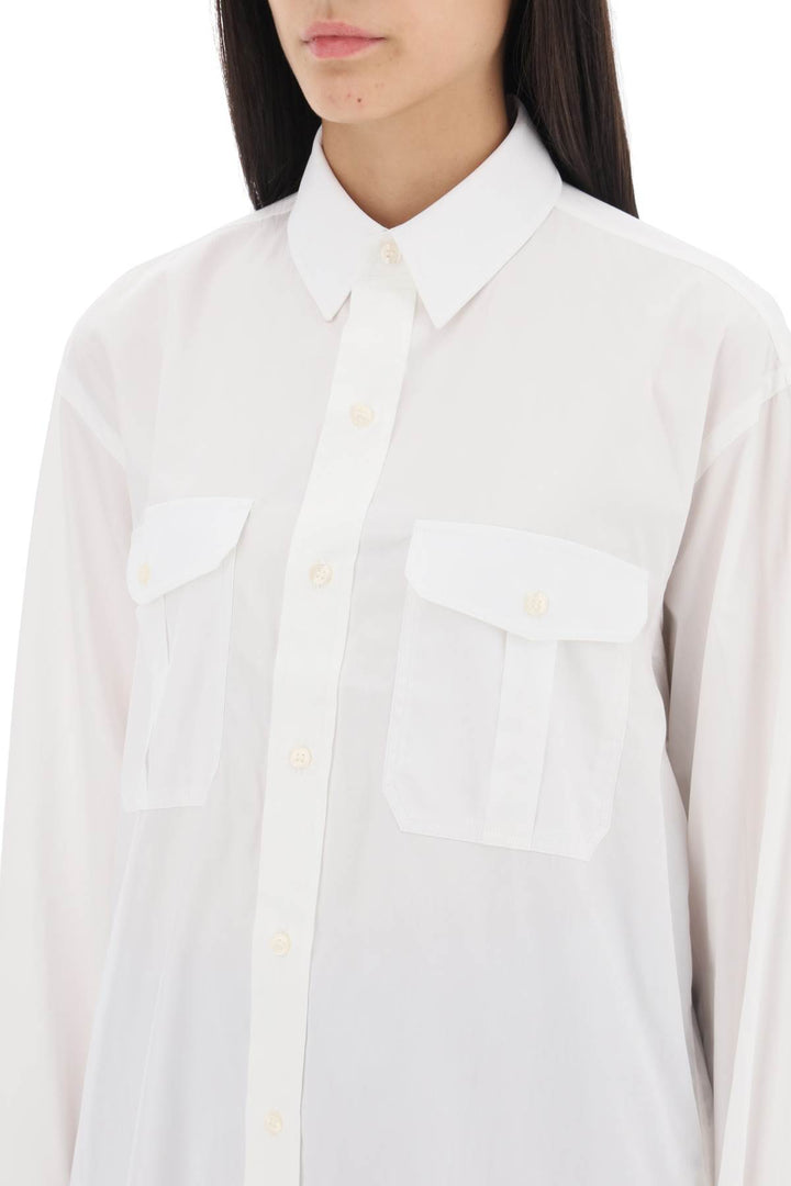 Maxi Shirt In Cotton Batista - Wardrobe.Nyc - Women