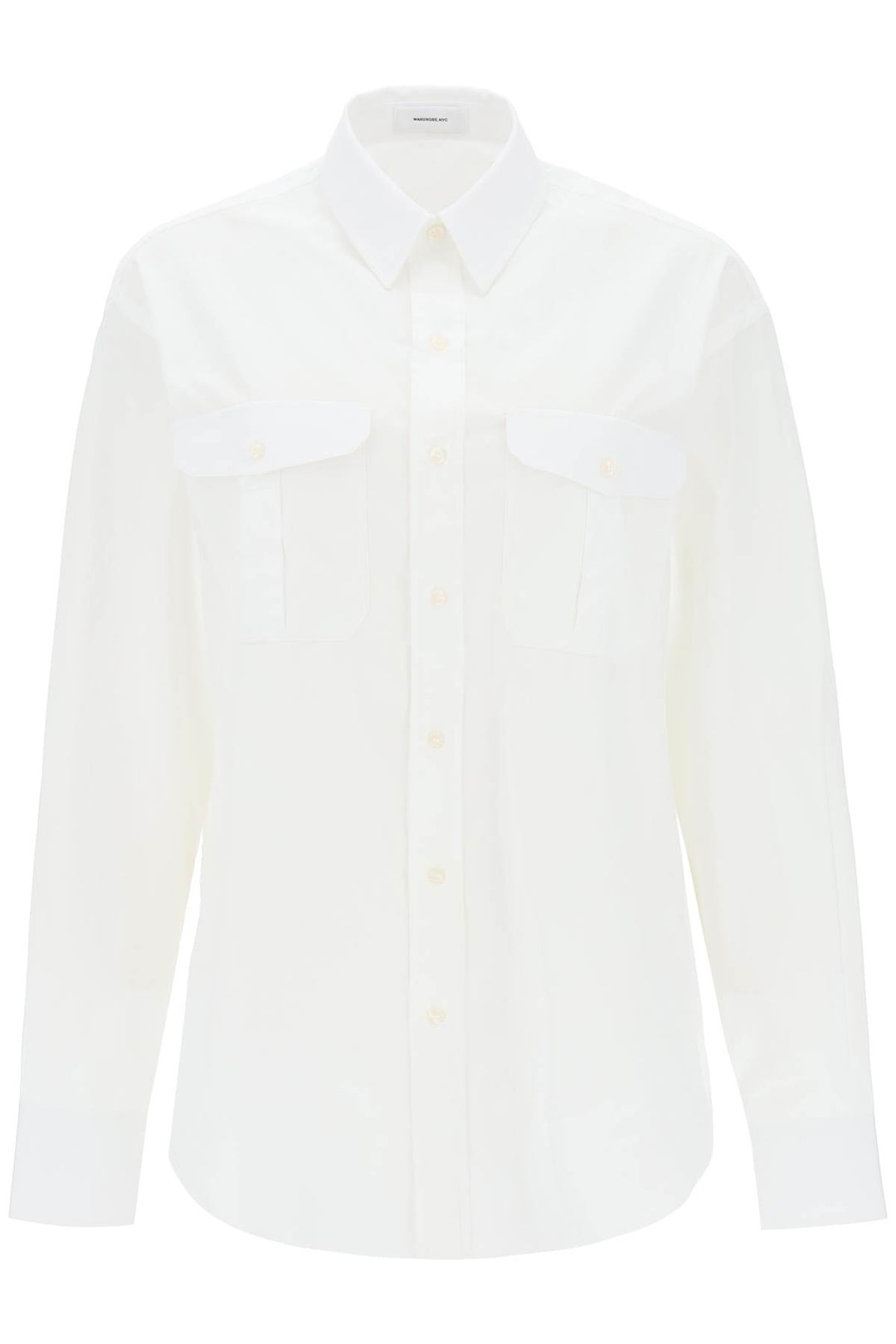 Maxi Shirt In Cotton Batista - Wardrobe.Nyc - Women