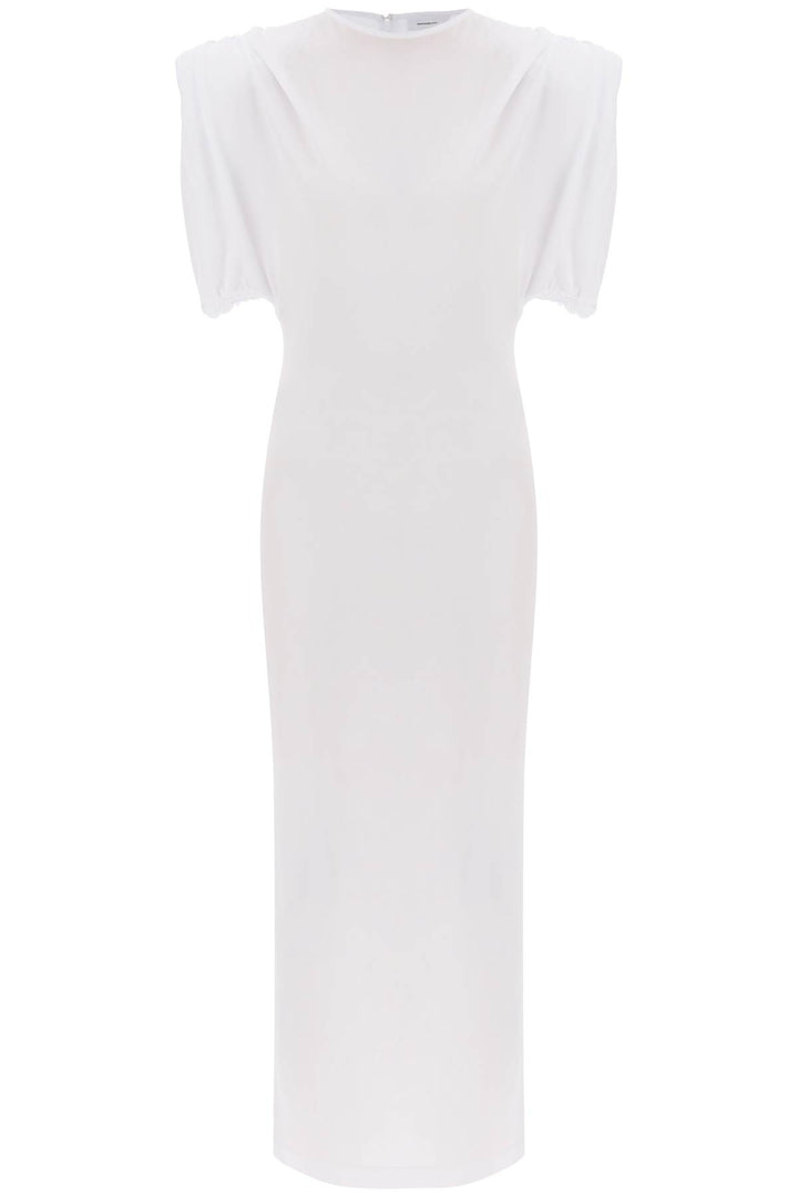 Midi Sheath Dress With Structured Shoulders - Wardrobe.Nyc - Women