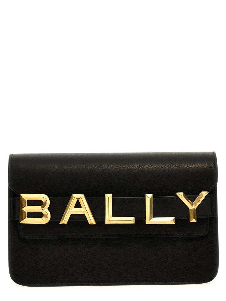 Logo Shoulder Strap Crossbody Bags Black