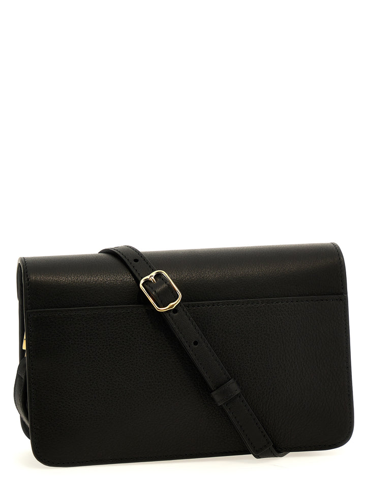 Logo Shoulder Strap Crossbody Bags Black