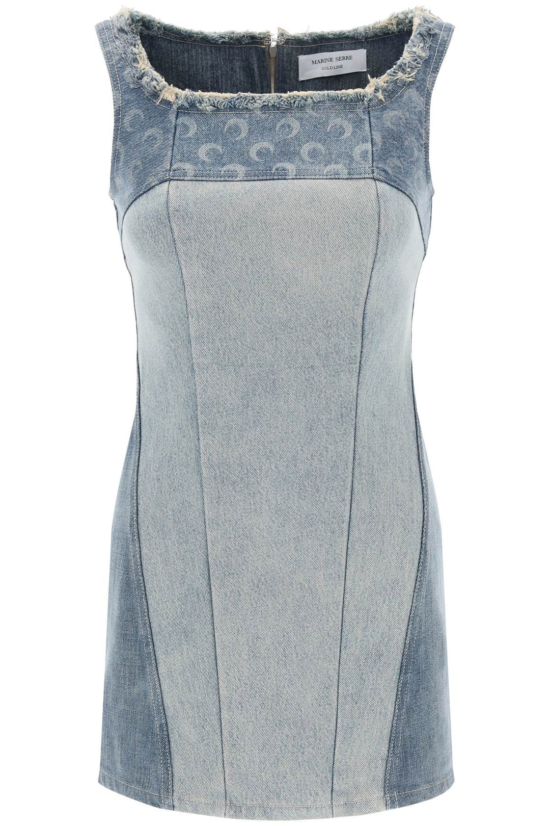 Regenerated Denim Mini Dress - Marine Serre - Women