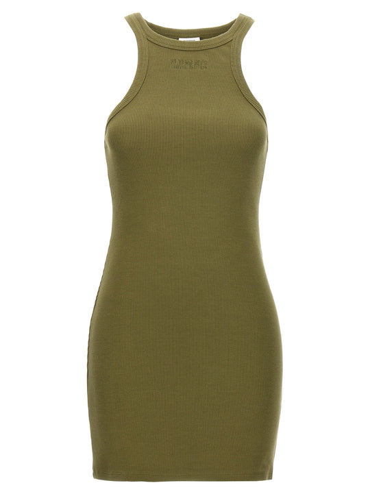 Racing Tank Top Dresses Green