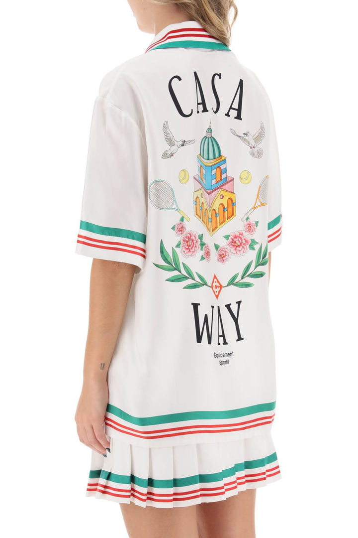 Casa Way Silk Bowling Shirt - Casablanca - Women