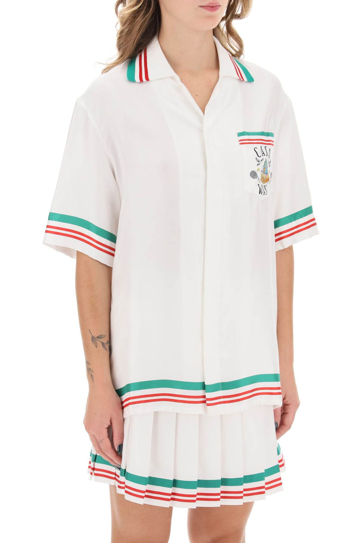 Casa Way Silk Bowling Shirt - Casablanca - Women