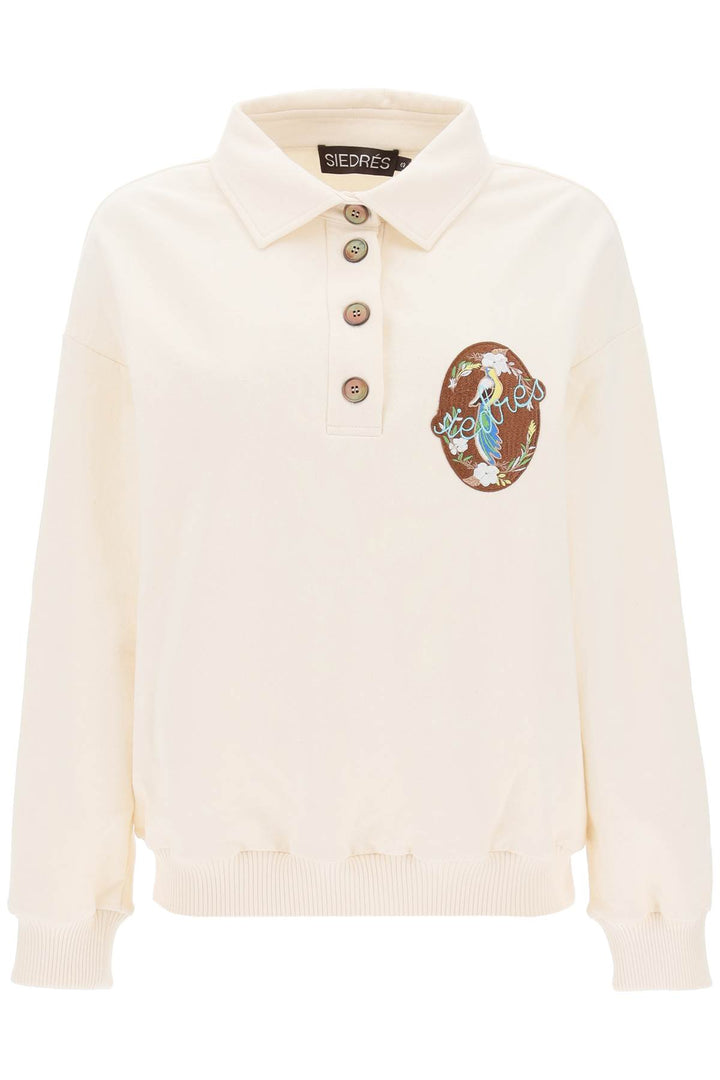 Tany Sweatshirt With Embroidered Patch - Siedres - Women