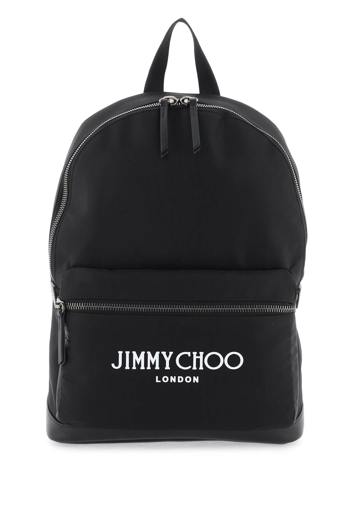 Jimmy Choo Wilmer Logo-print Backpack In Black