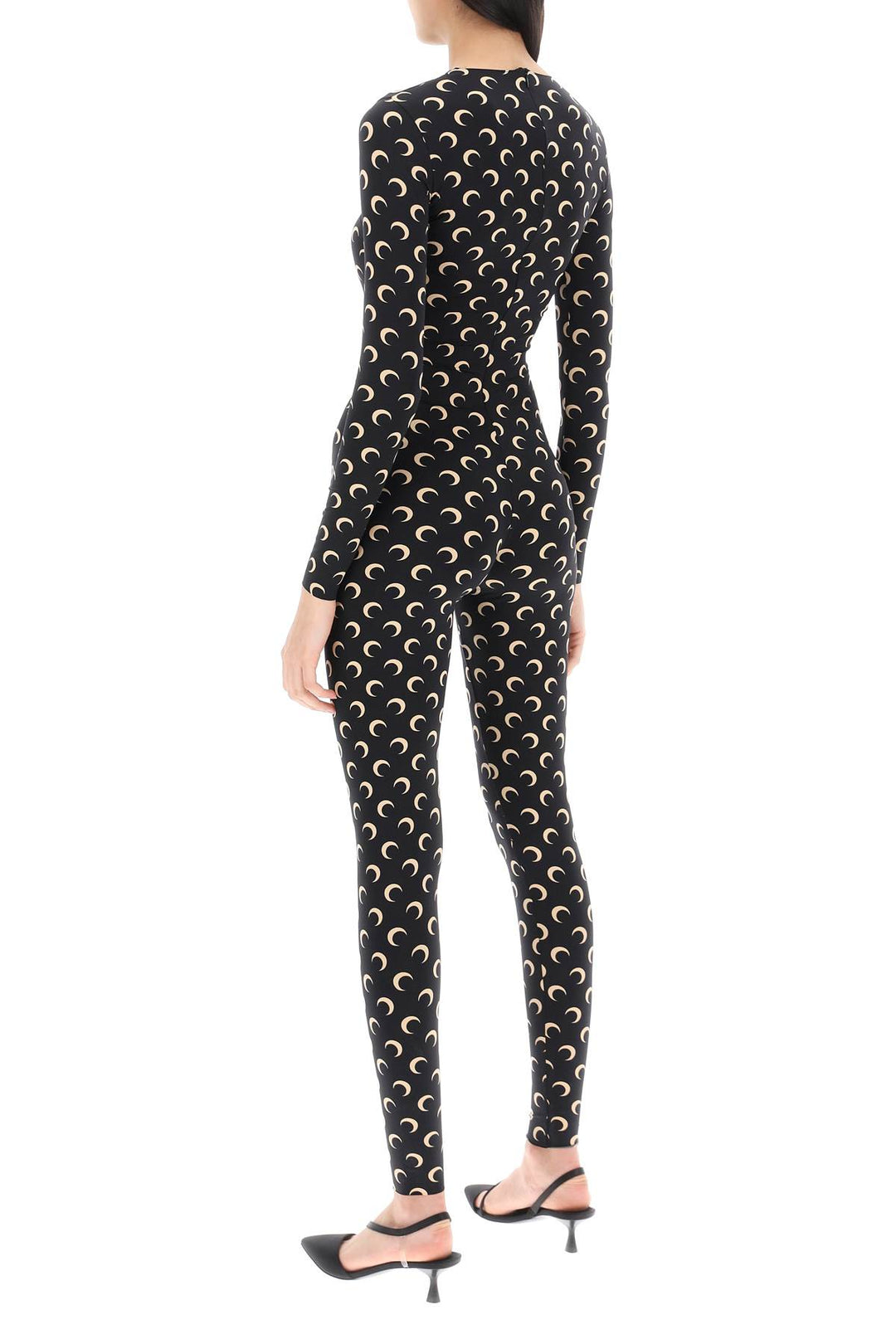 All Over Moon Catsuit In Regenerated Jersey - Marine Serre - Women