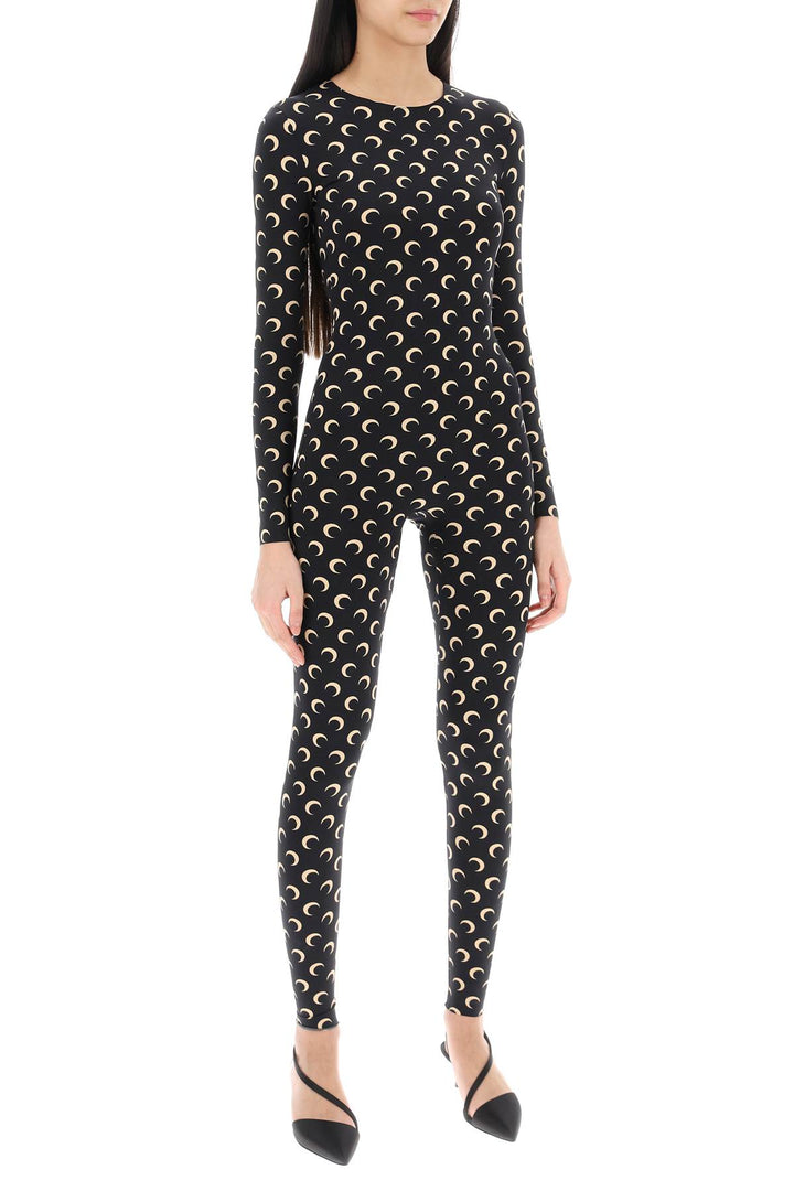 All Over Moon Catsuit In Regenerated Jersey - Marine Serre - Women