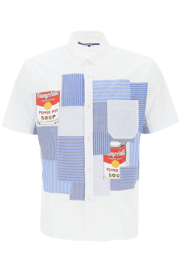 Short Sleeve Patchwork Shirt - Junya Watanabe - Men