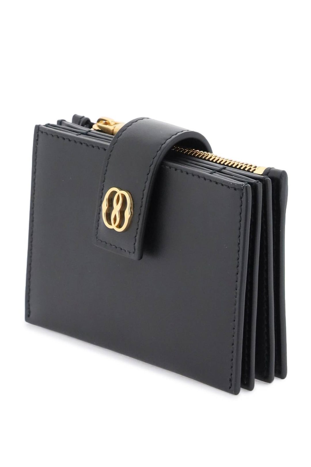 Leather Emblem Cardholder - Bally - Women