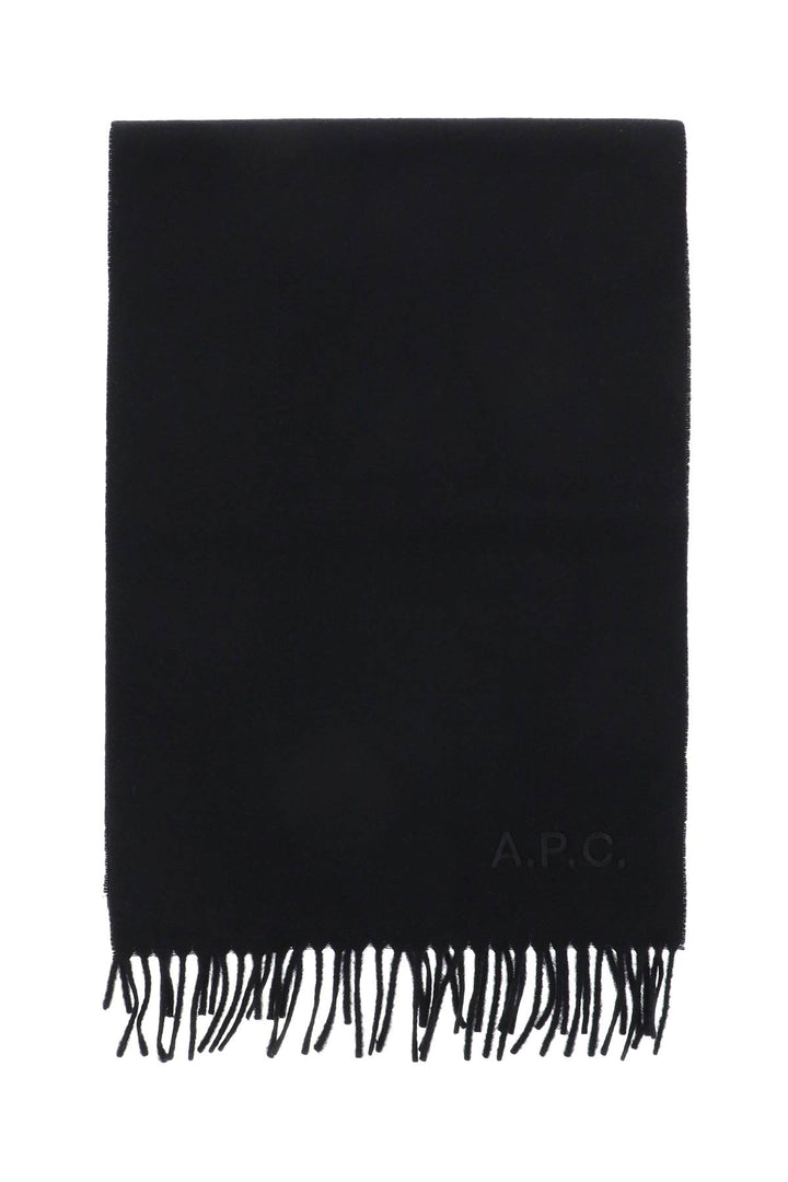 'Ambroise Brodée' Wool Scarf - A.P.C. - Men