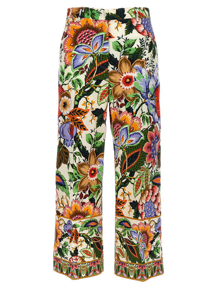 Floral Culotte Pants Multicolor