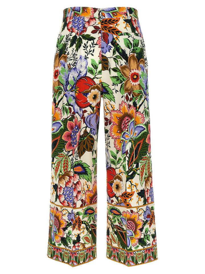 Floral Culotte Pants Multicolor