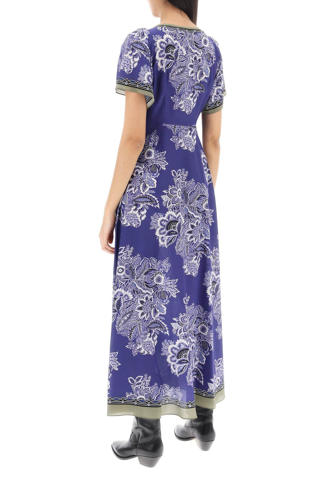 Maxi Abito In Crepe De Chine - Etro - Women