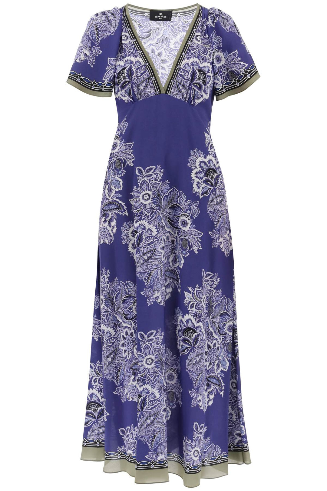 Maxi Abito In Crepe De Chine - Etro - Women