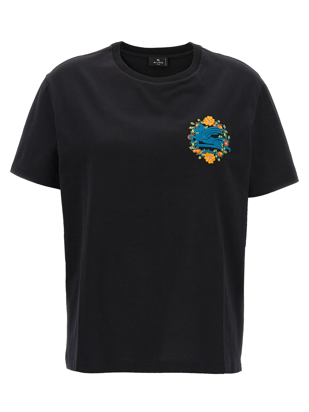 Logo Embroidery T-Shirt Black