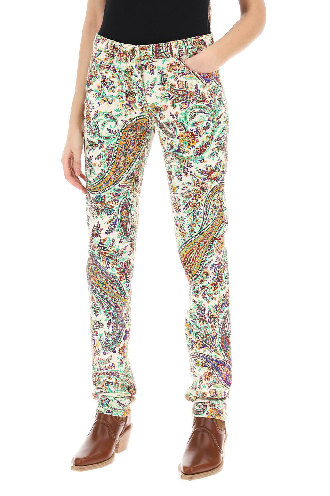 Jeans Con Motivo Paisley - Etro - Women