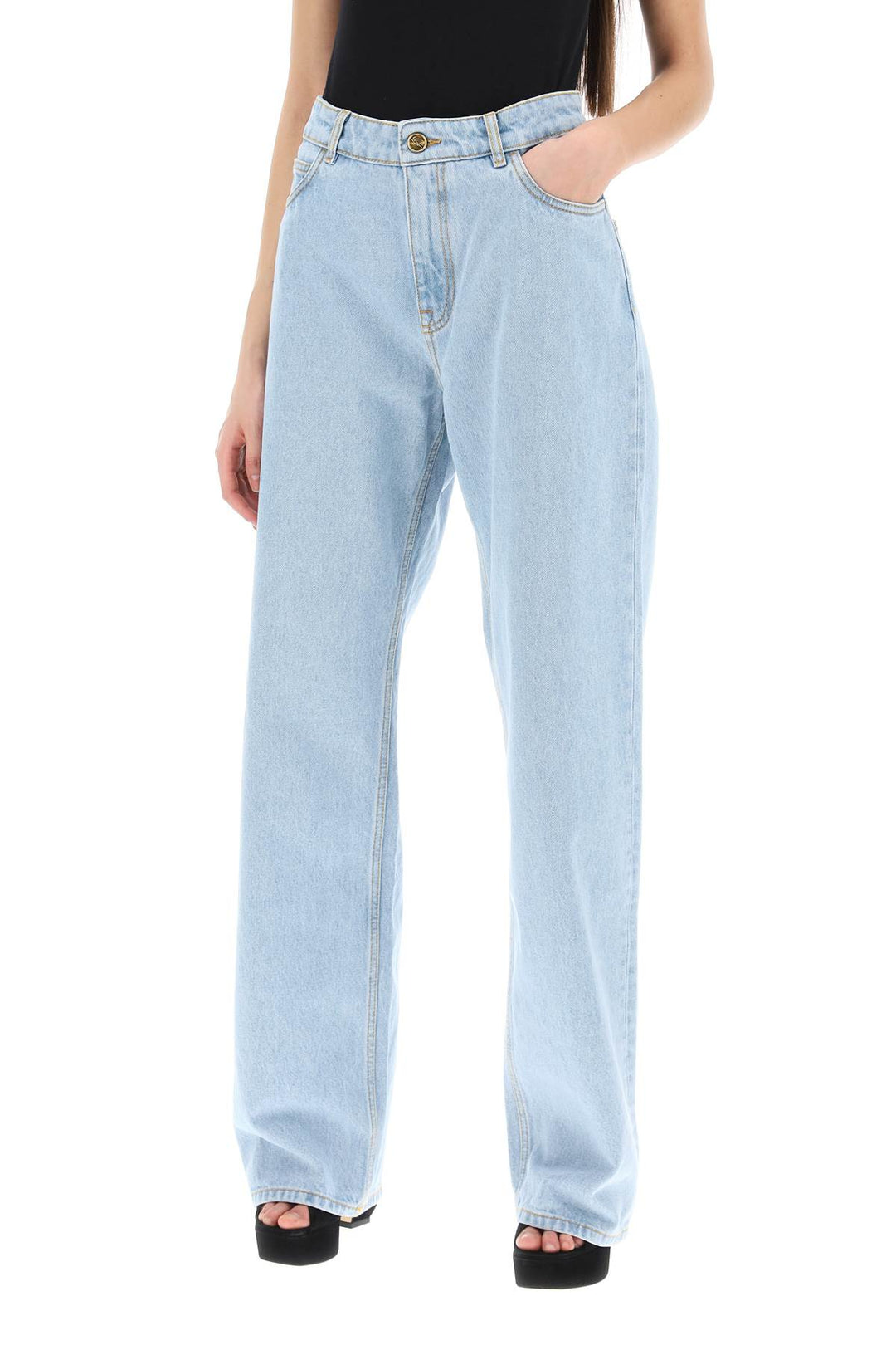 Jeans Baggy A Vita Bassa - Etro - Women