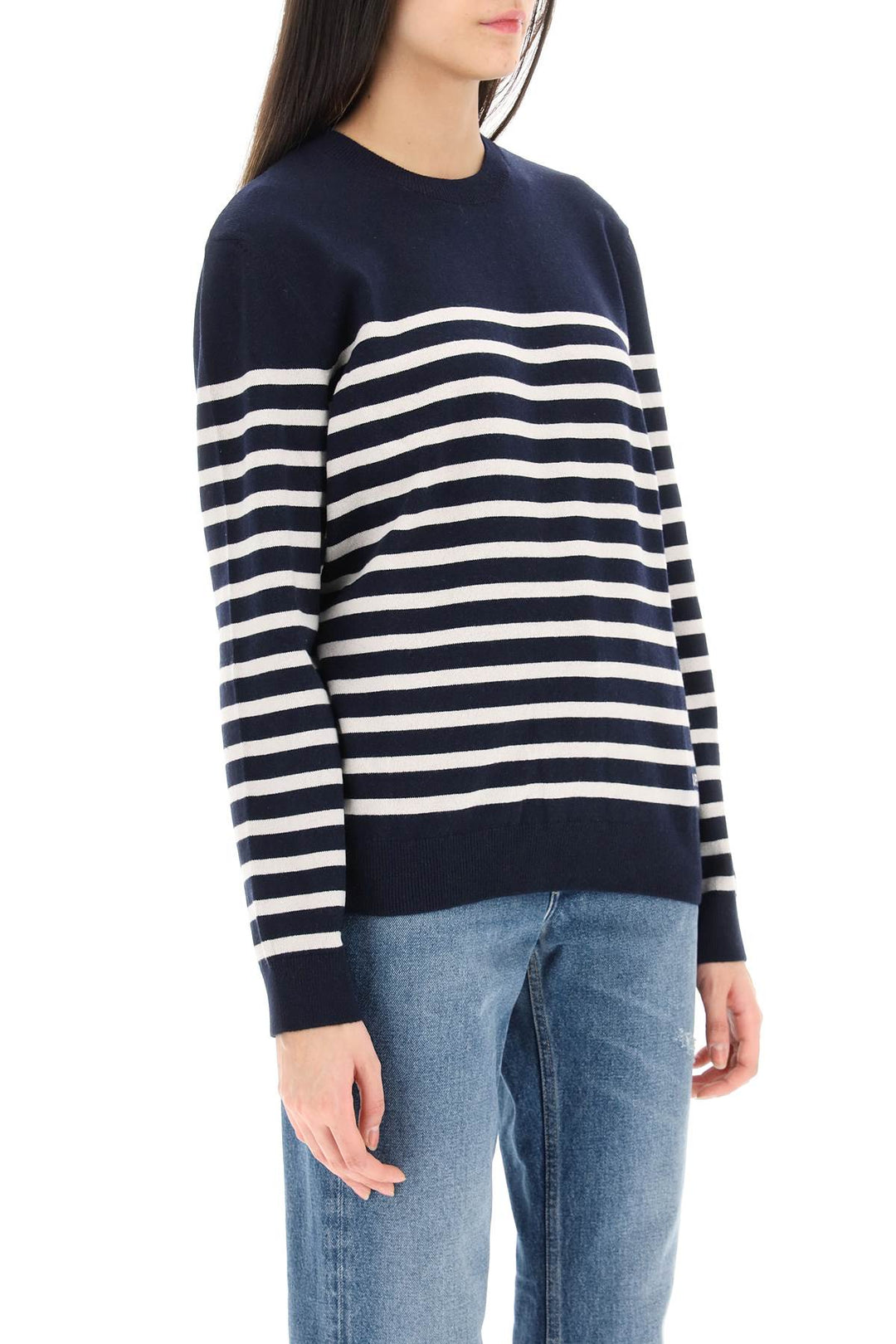 'Phoebe' Striped Cashmere And Cotton Sweater - A.P.C. - Women