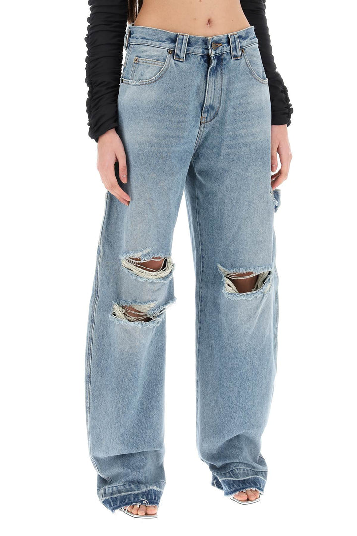 Audrey Cargo Jeans With Rips - Darkpark - Women