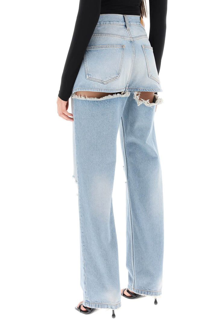 Naomi Jeans With Rips And Cut Outs - Darkpark - Women