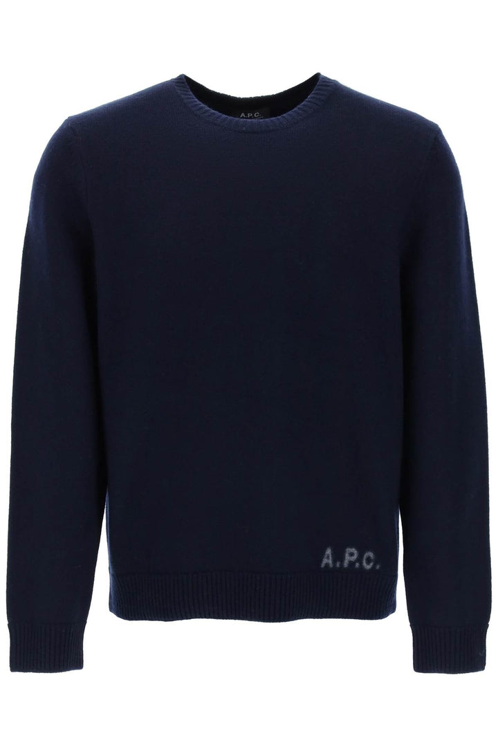 'Edward' Sweater With Logo Inlay - A.P.C. - Men