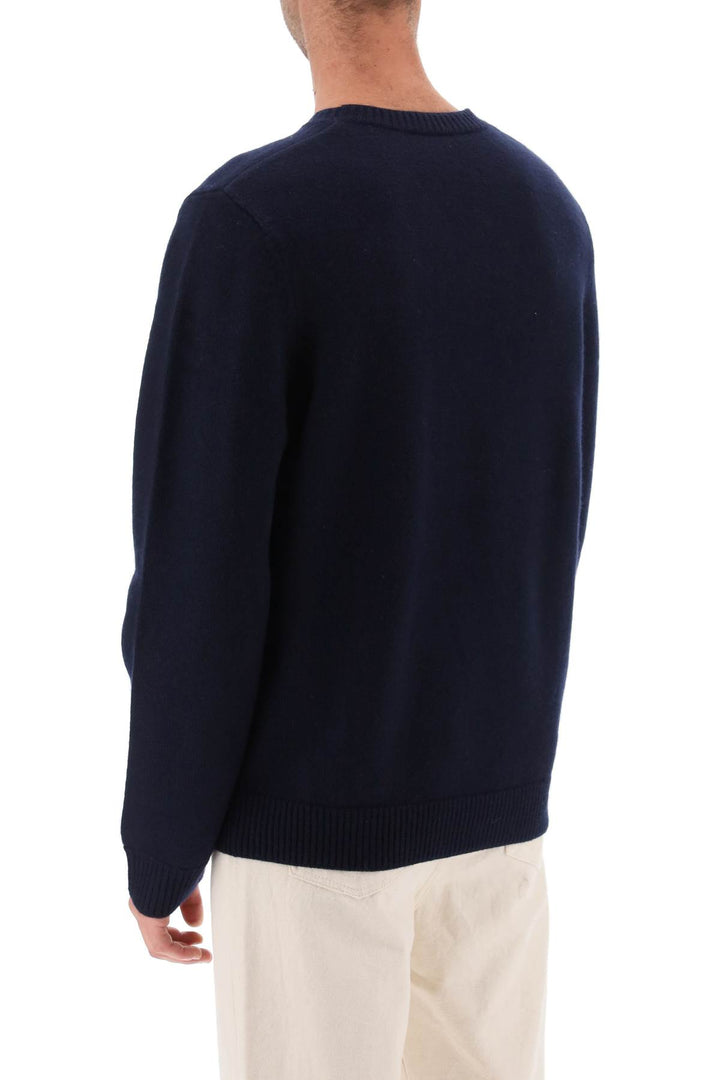 'Edward' Sweater With Logo Inlay - A.P.C. - Men