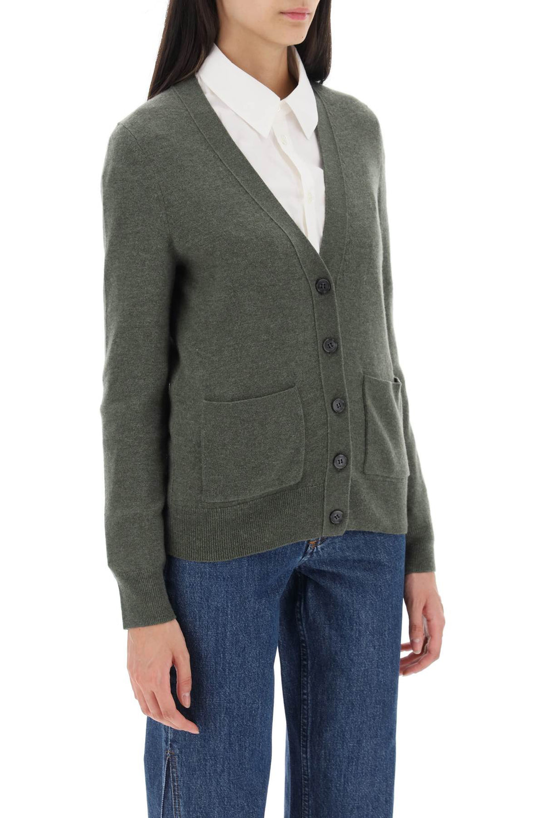 'Louisa' Cardigan In Virgin Wool - A.P.C. - Women