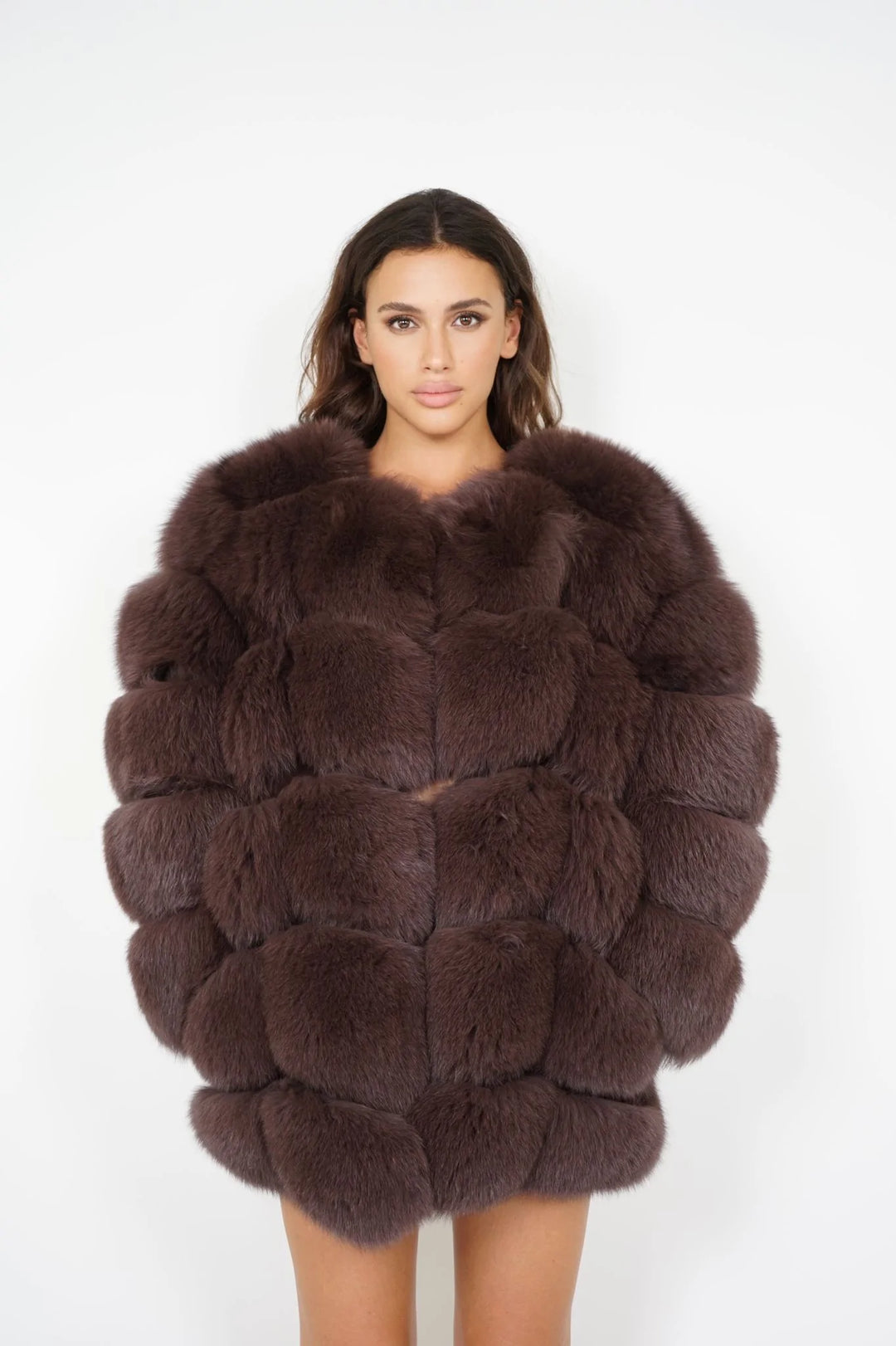 Classic Black Fox Fur Jacket