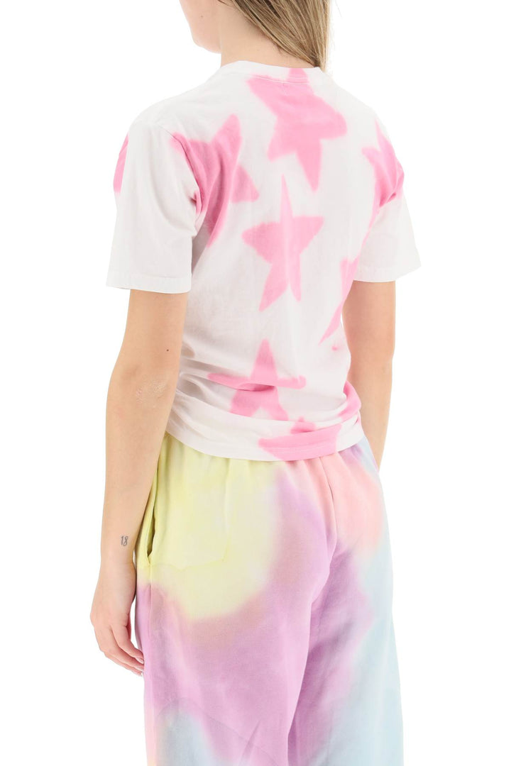 Tie Dye Star T Shirt With O Ring Detail - Collina Strada - Women