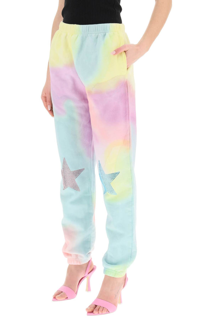 'Scholastic' Tie Dye Jogger Pants With Rhinestones - Collina Strada - Women