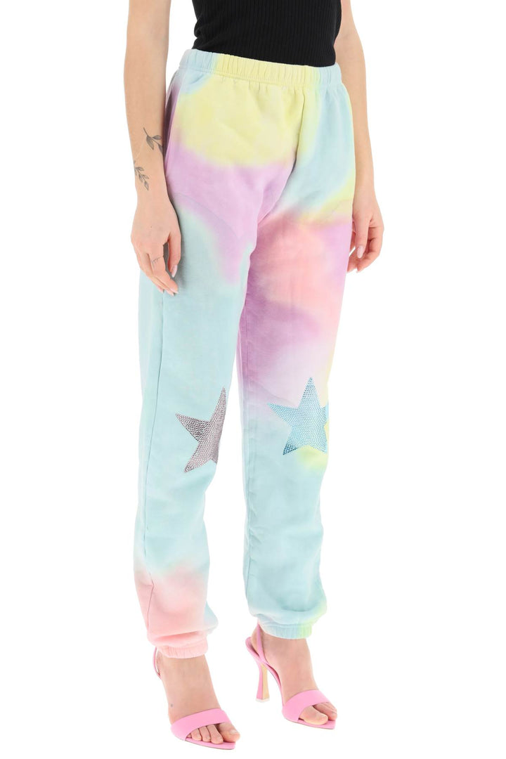 'Scholastic' Tie Dye Jogger Pants With Rhinestones - Collina Strada - Women