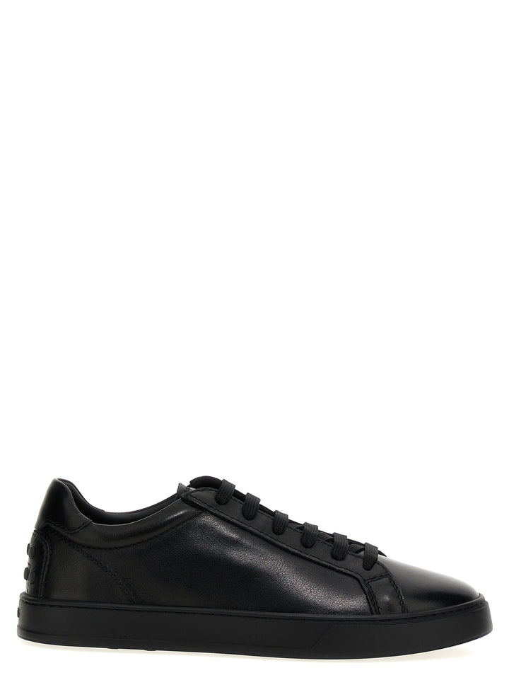 Tod'S Leather Sneakers - Black | 1245bd265c43963ba82ef869cc5c93ac1cc284f5