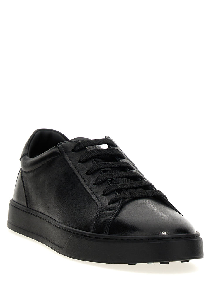 Tod'S Leather Sneakers - Black | 2b70697d7418ba83bc0b4b2a08ddb2f827ede149