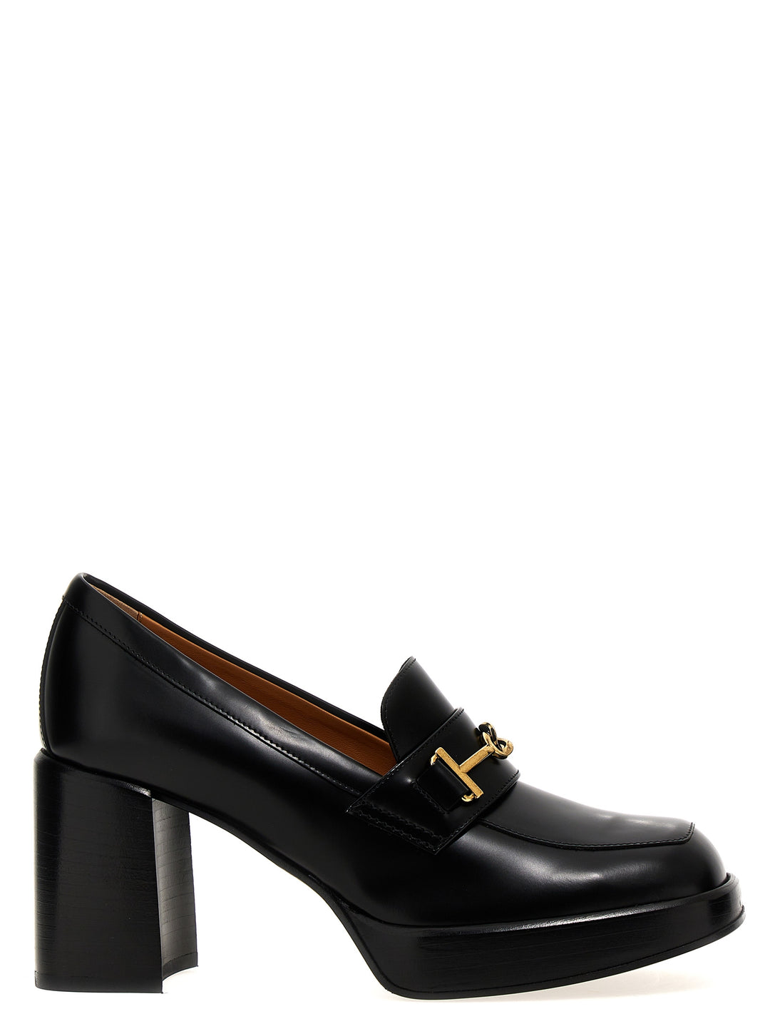 Chain Loafers Pumps Black