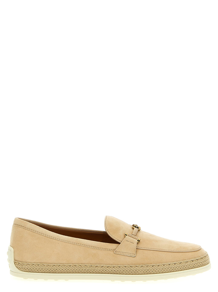 Suede Loafers Beige