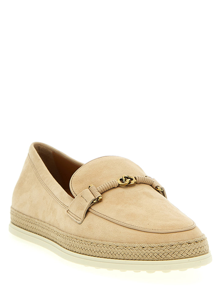 Suede Loafers Beige