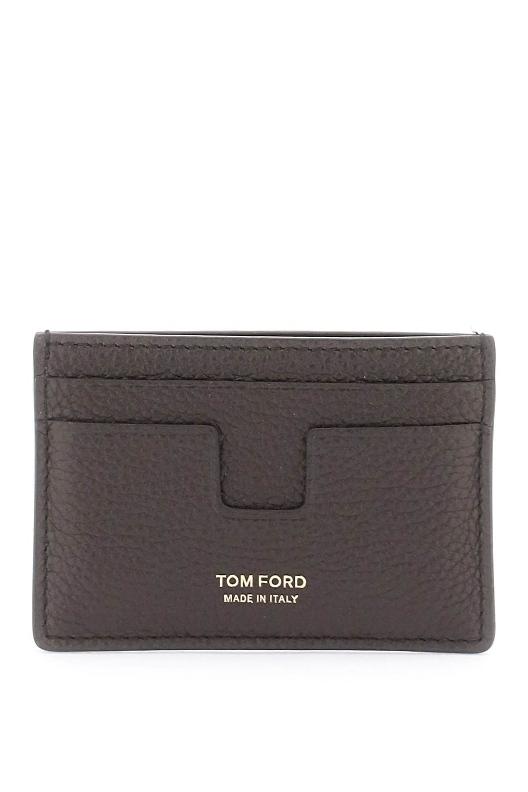 Grained Leather Card Holder - Tom Ford - Men