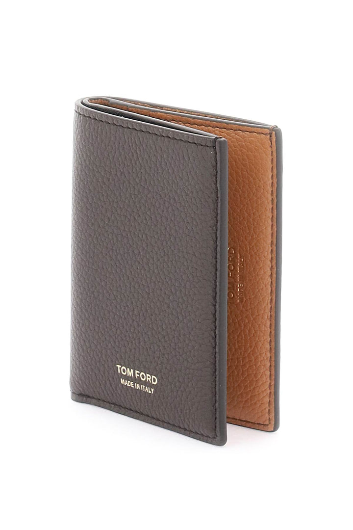 Grained Leather Card Holder - Tom Ford - Men