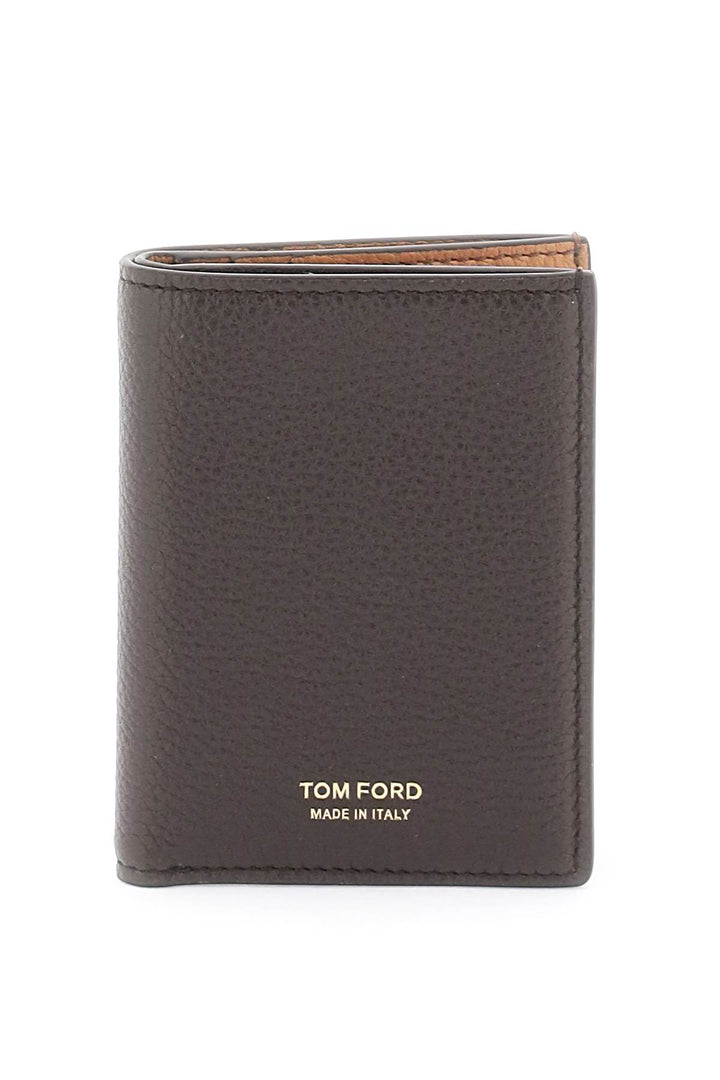 Grained Leather Card Holder - Tom Ford - Men