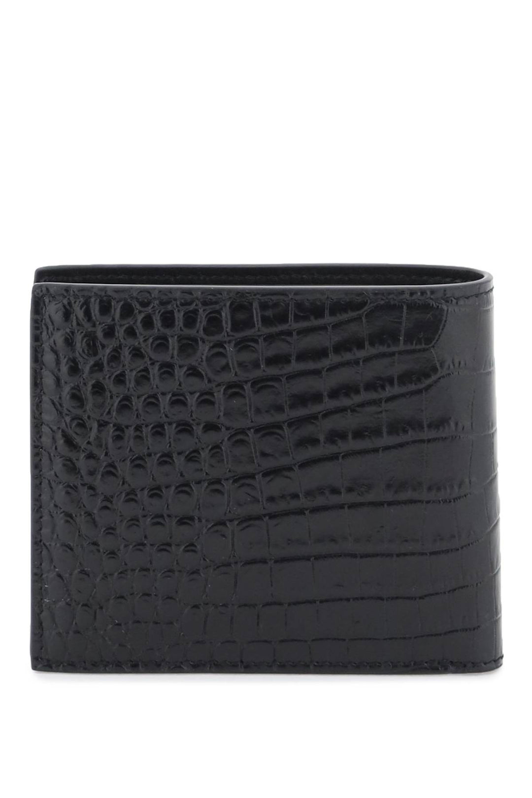 Croco Embossed Leather Bifold Wallet - Tom Ford - Men