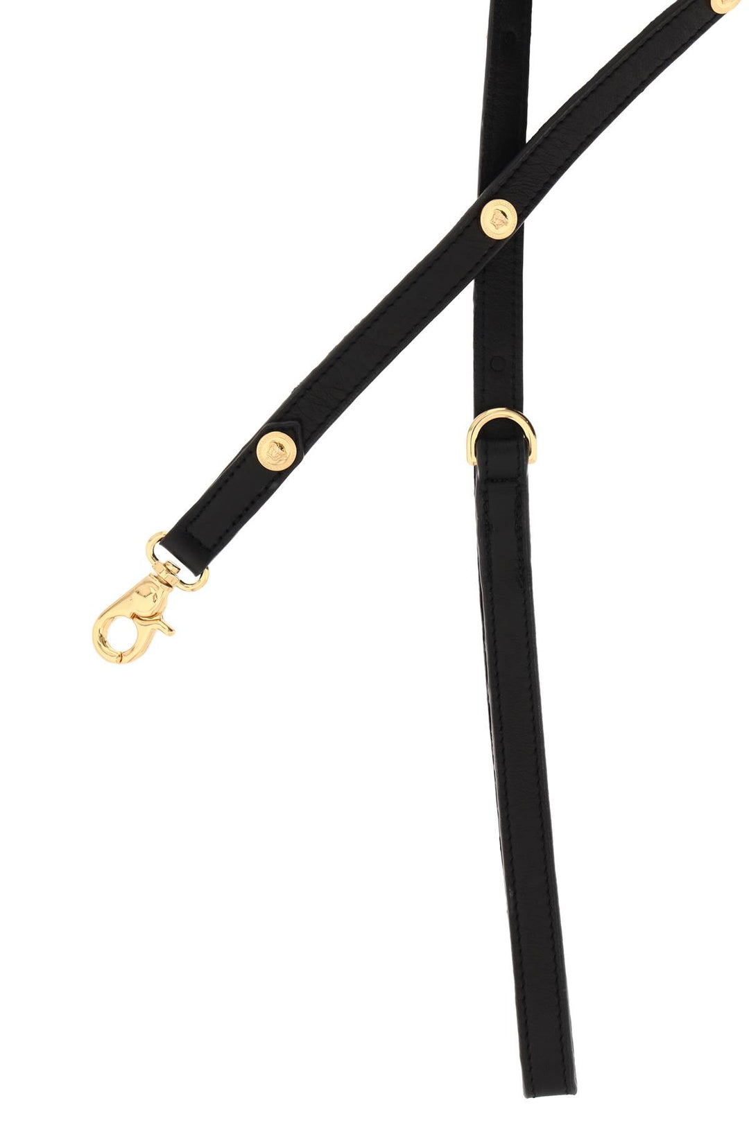 Leather Leash With Medusa Studs - Versace - CLT