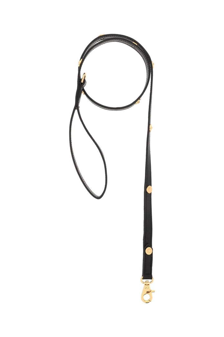 Leather Leash With Medusa Studs - Versace - CLT