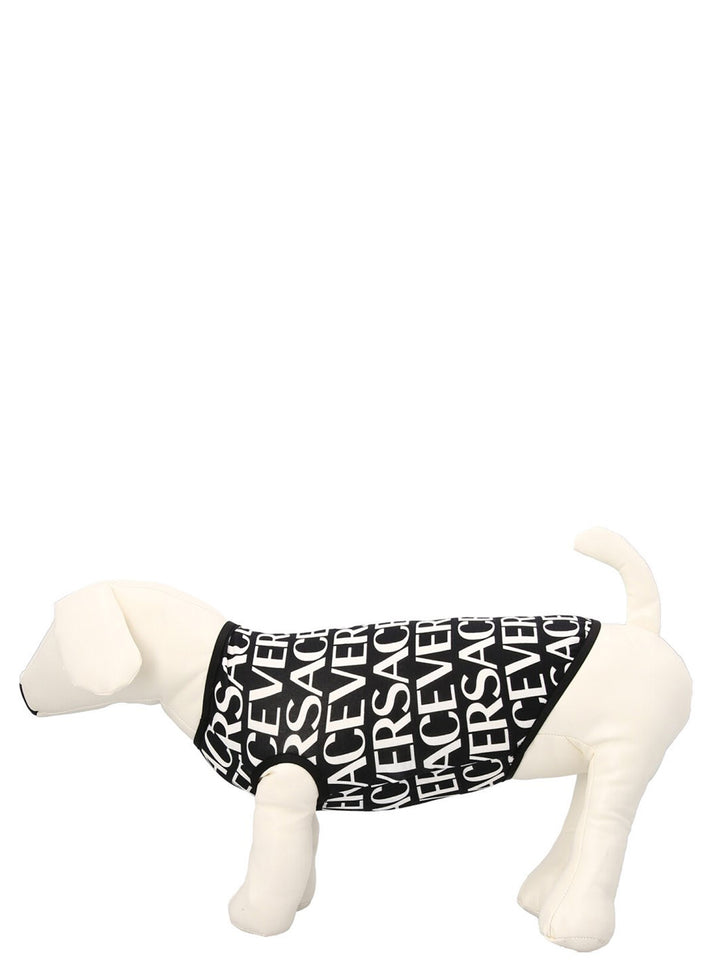 Logo Print Dog T-Shirt Pets Accesories White/Black