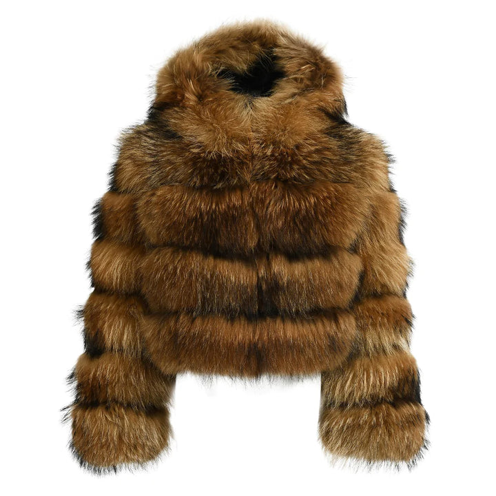 Raton Brown Jacket in Raccoon Fur