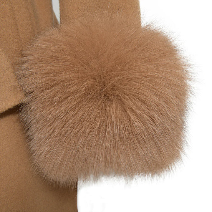 Coat Chic Camel Mixed Cashmere