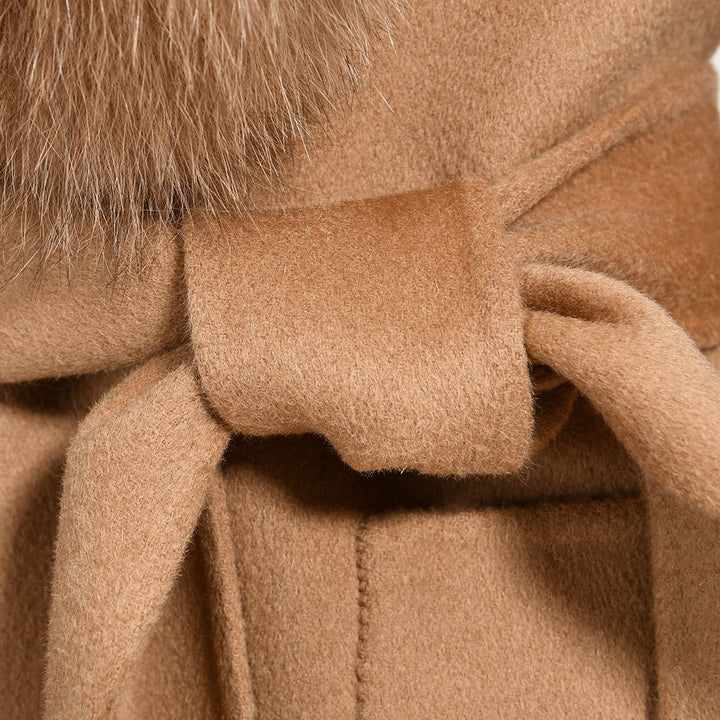 Coat Lebonè Camel Mixed Cashmere